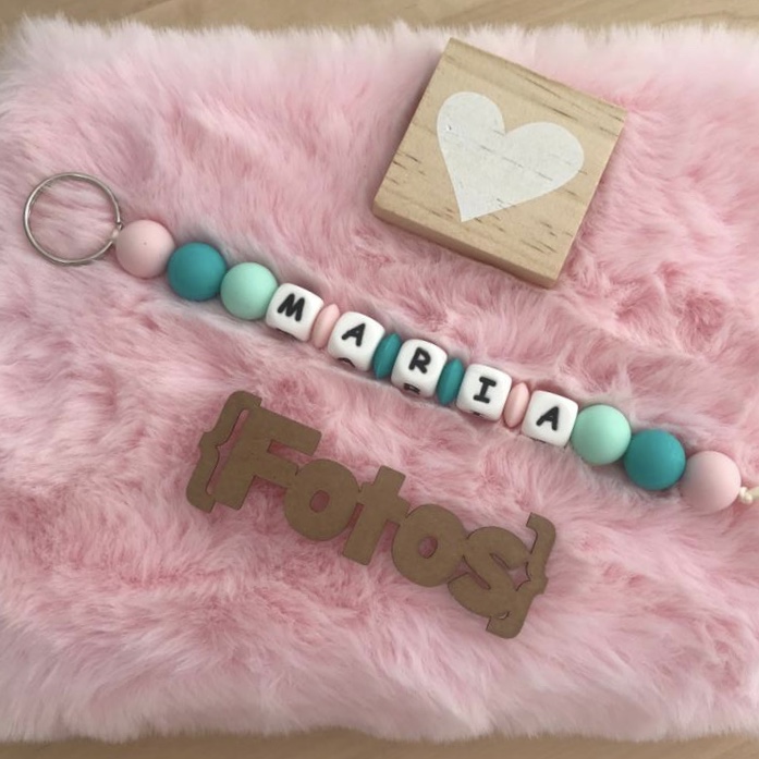 Colgador Mochila Personalizado Rosa Bebé