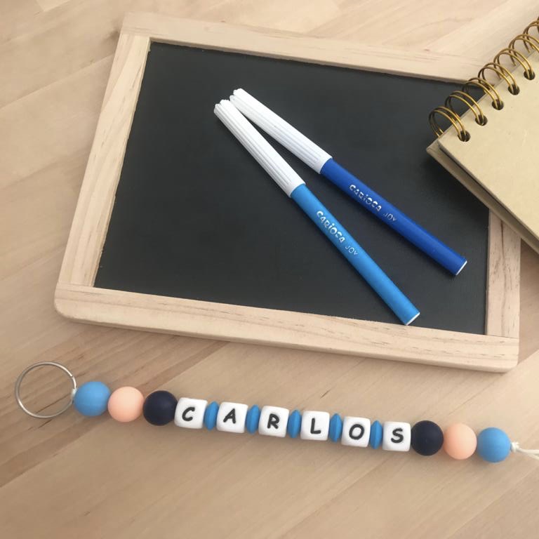 Colgador Mochila Personalizado Azul