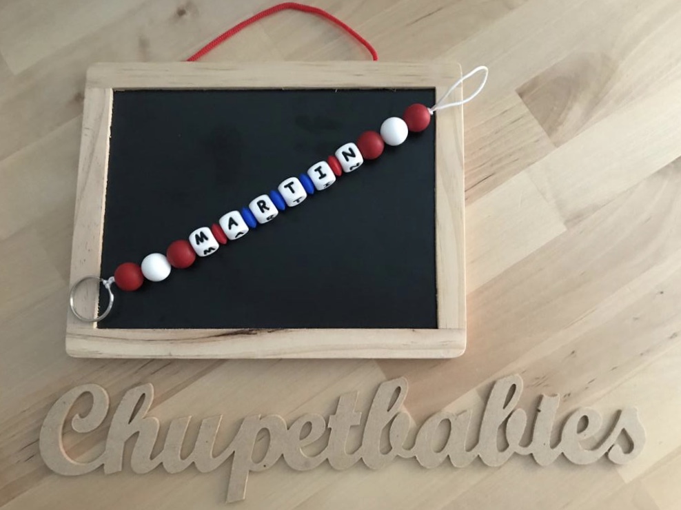 Colgador Mochila Personalizado Azul & Rojo