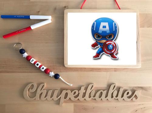 Colgador Mochila Personalizado Rojo & Blanco