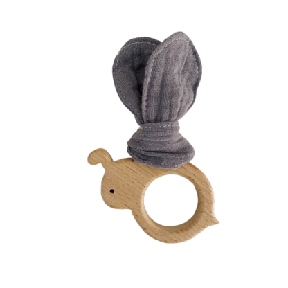 Mordedor Madera y tela grey butterfly