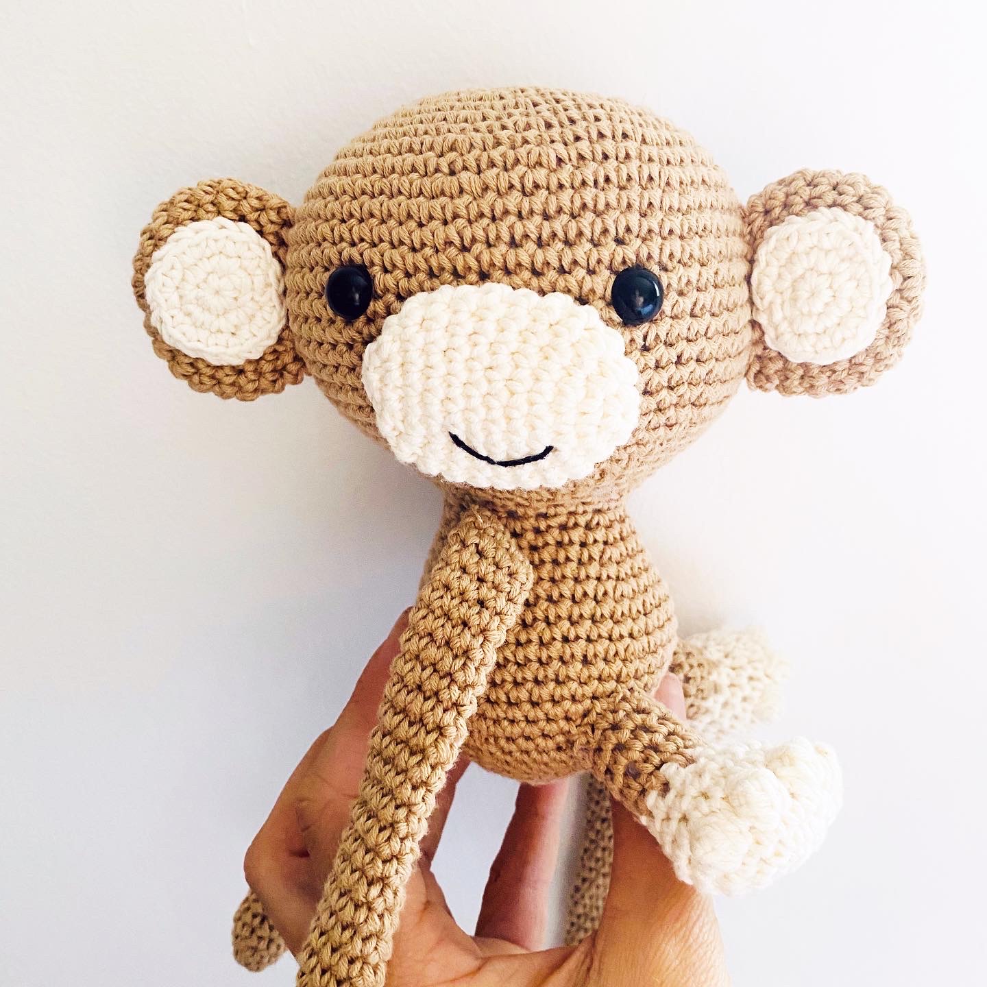 comentario Desaparecido Transeúnte Muñeco Crochet Señor Monkey - ChupetBabies