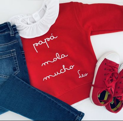 Sudadera niñ@ " Papá mola mucho "