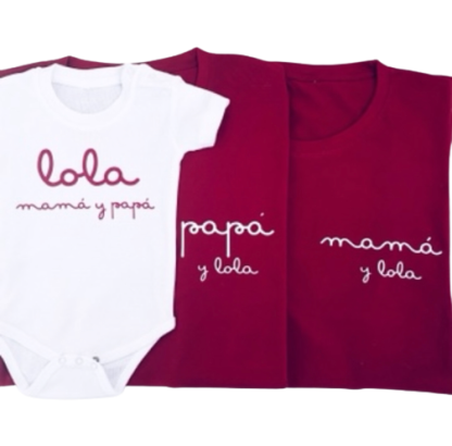 Body nin@ y Camisetas mamá y papá...