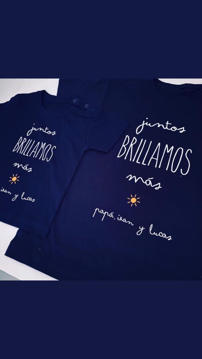 Camisetas Pack Juntos brillamos más