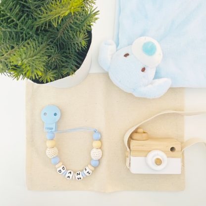 Chupetero personalizado Basic Blue