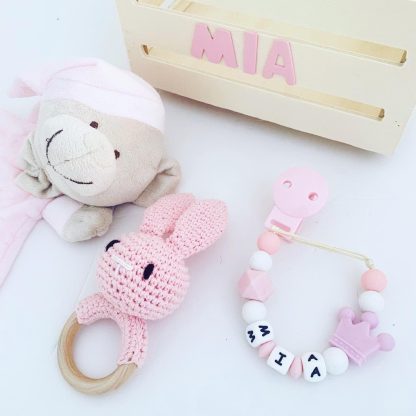 Cajita Personalizada Pink Bear&Rabbit - Imagen 2